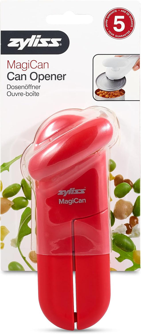 ZYLISS MagiCan Manual Can Opener, Red