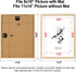11x14 8x10 Set 4, 11x14 (4 pack, Yaetm Wood Picture Frame with Mat for of Natural Solid Oak Wood Frame with Tempered