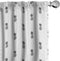 Ambesonne Black and White Window Curtains, 2-Panel Set with Monochrome Pineapple Design, 28" x 63", White and Black