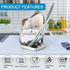 Vertical Spoon Rest and Lid Stand - Foodgrade Stainless Steel Pot Lid Holder with Drip Tray for Kitchen Counter
