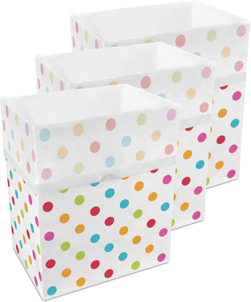 Clean Cubes 13 Gallon Disposable Pop-Up Trash Cans (3-Pack) with Fitted Bags