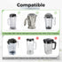 Vitamix Compatible Blender Blade Replacement Kit - 4 Wet Blades, Wrench, Retainer Nut for 32oz & 64oz