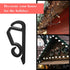 Marsui 120 Pieces Christmas Light Clips, Outdoor Gutter Hooks for Hanging String Lights (Black)