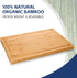 Hiware Wood Cutting Boards for Kitchen - Heavy Duty Bamboo Cutting Board Set for Meat, Vegetables, Set of 3