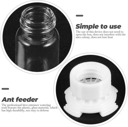 Yardwe 2pcs Ant Water Feeder, 5ML Liquid Feeder Ant Feeding Box, Micro Animal Nest Accessories