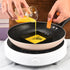 WOWITIS 4 4 Inch Egg,4" Large Pcs Sqaure Egg Ring for Griddle Frying Non-stick Stainless Steel Square Egg Mold,Square