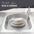 DecorRack 2 Pack Plastic Sink Protectors, 12" x 11" Dish Rack, Protects Kitchen Sink from Damage