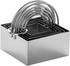 Square Biscuit Cutter with Handle - 5 Pieces/Set Stainless Steel Nesting Cookie Cutters for Easy Storage