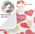 Red Gold Watercolor Hearts Love Dish Drying Mat 16x18 for Kitchen, Valentine's Day Love Flowers Dishes Pad Dish Drainer