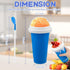 3 Pack Frozen FANS-ONE Slushie Cup, Magic Slushy Cup, Reusable Slushy Maker Cup for Juice Ice Cream Milk Yogurt, DIY