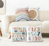 ISANOU Nursery,18x18 Inch Set 4 Kids Playroom Decor,Boho Sun Alphabet Throw Pillow Covers,Kids Reading Nook Decor