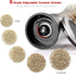 Salt and Pepper Grinder Set of 2 Stainless Steel Manual Spice Grinders with Adjustable 5 Grade Coarseness, Gift Set