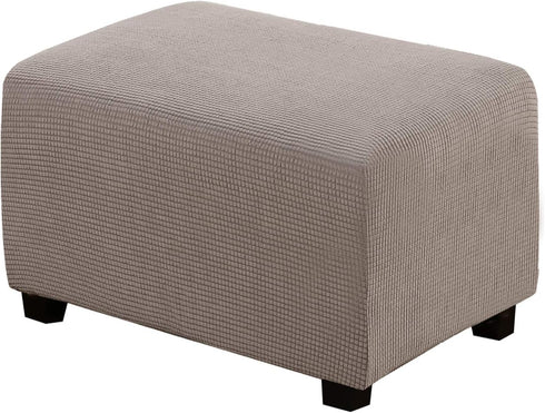 H.VERSAILTEX Ottoman Cover Slipcover Rectangle Fit Length 29"-34" Footrest Sofa Slipcovers Stool