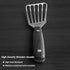 2 Pack Stainless Steel Fish Spatula Turner, Slotted Spatulas for Flipping, Turning, Frying & Grilling, Wooden Full Tang