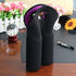 Hipiwe Wine Carrier Tote Bag Two Bottle Insulated Neoprene Wine/Water Bottle Holder for Travel with Secure Carry Handle