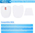 Leadaybetter HV343amz Filter Replacement for Shark Rocket DeluxePro Zero-M Ultra-Light HV345 HV343 ZS350 ZS351 ZS351C ZS352 UV480 HV322 HV320 Corded Stick Vacuum, Part # XPMFK320 & 1084FTV320 (8 Pack)