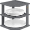 Bambuesi Plate Organizer for Cabinet, Bamboo Kitchen and Bathroom Organization for Space Saving
