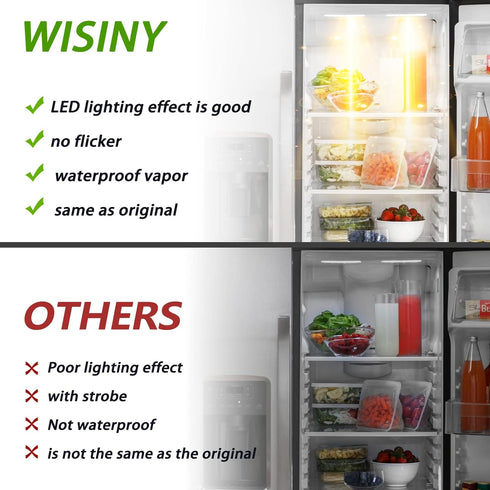 WR55X26671 LED Light Board 2PCS for GE Refrigerators, Light Bulb Replacement for Freezer, PS11767930 AP6035586