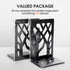 7 4.7 3.5, Black,2 Pair/4 MaxGear Book Ends Tree Design Modern Bookends for Shelves, Non-Skid Book Holder, Heavy Duty