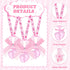 60 TrelaCo Pcs Shower Party Pacifiers Necklace Acrylic Pacifiers Feet Necklace Charm Favors for Guests Shower Party