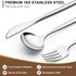 Silverware Set 20 Piece, Wildone Stainless Steel Flatware Set Service for 4, Includes Knife, Fork, Spoon Set