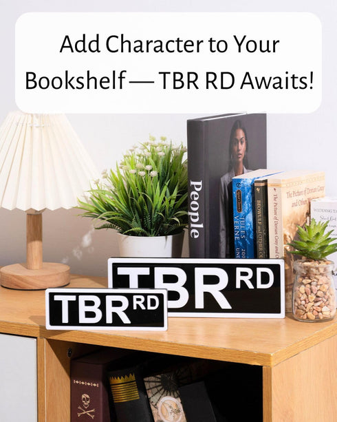 Spelable 3D TBRRD-2/6) Library Street Sign, Bookshelf Library Sign, Book Nook decor, Bookshelf Accessories, Book Lovers