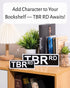 Spelable 3D TBRRD-2/6) Library Street Sign, Bookshelf Library Sign, Book Nook decor, Bookshelf Accessories, Book Lovers