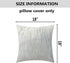 Home Brilliant 18x18 Fur Pillow Covers, Decorative Throw Pillow Covers Set of 2, Fluffy White