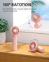 FrSara Mini Handheld Fan, Rechargeable Small Folding Fan, 3-Speed, 2000mAh Power Bank, Portable for Outdoor Travel