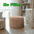 20x14 Inch Asuprui Unstuffed Ottoman Pouf Cover Lightweight Foot Rest, Floor Bean Bag Chair, Storage Pouf for Living