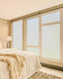Frosted Glass Window Film, Decorative Bathroom Privacy Film for Glass Windows Cover, Static Cling, Removable, Anti-UV
