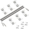 Upgraded Dryer Heating Element Coils Kit WE11X10007, Compatible with GE Hotpoint Dryer, 6 Ceramics Insulators