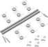 Upgraded Dryer Heating Element Coils Kit WE11X10007, Compatible with GE Hotpoint Dryer, 6 Ceramics Insulators