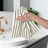 4 Pack, 13 13 Jacquotha Striped Cotton Washcloths x - Soft Wash Cloths for Bathroom, Kitchen, Gym, Face, Black