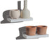 Freezing point Small Floating Shelves for Wall Set of 2 Natural Wood