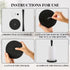 JOGREFUL Paper Towel Holder Stand for Kitchen, One-Handed Tear, Non-Slip Weighted Base, Black