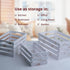 Wald Imports Set of 3 White Washed Wooden Crates for Storage, Decorative Crate Set for Home Decoration