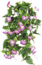 GTIDEA Artificial Vines - 2pcs 15Feet Morning Glory Hanging Plants, Silk Garland for Home Garden Decor