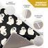 Halloween Dish Drying Mat, 18”x24” Absorbent Microfiber Ghosts Mat for Kitchen Counter, Reversible Fast Drying