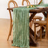 12pcs 22120 inches 10FT Sage Green Easter Spring Cheesecloth Table Runner Boho Gauze Table Runner for Spring Wedding