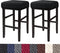 HFCNMY Rectangle Stool Covers, 2 Pack Stretch Bar Stool Covers with Elastic Bands