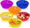 Weewooday Snack and Dip Bowls, 6 Pcs Stackable Plastic Bowls for Chips, Dips, Snacks, Microwave and Dishwasher Safe (6