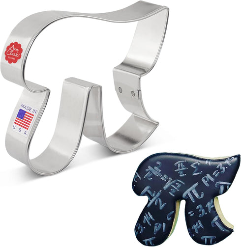 Ann Clark Pi Symbol Cookie Cutter, 3.75" Made in USA