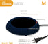 Pack Durable Heavy Portable Large Warmer Safe Plate for Candle Jar & Mug Warmer, Dark Blue