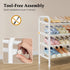 Closet,4 28 42, 24 Gewudraw Shoe Rack for Tier Shoe Organizer, Metal Shelf Can Expandable to for Bedroom, Entryway