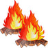 2 Set Fake Fire 12 Inch Tall Artificial Fire Fake Flame Paper Decorative Cardboard Campfire Centerpiece