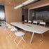 Set 1, Commercial 350 lb (1, VINGLI White Plastic Folding Chairs, of Heavy-Duty Seats with Steel Frame, Capacity