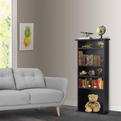5 Nova Microdermabrasion Tier DVD cd Storage DVD Shelf Adjustable Bookshelf Bookcase Media Storage Organizer Cabinet