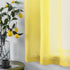 DUALIFE 72 Inches Yellow Curtains for Bedroom, Set of 2 Panels, Grommet Semi Voile Light Filtering Sheer Curtains 52x72