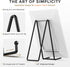 TR-LIFE 4 Pack 10 Inch Large Plate Stands for Display, Metal Plate Holder Stand + Picture Stand + Small Easels